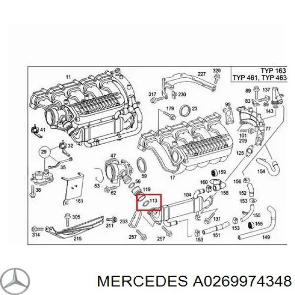 Vedante anular de cano derivado EGR Mercedes A0269974348 preço, a partir de 9,42 USD