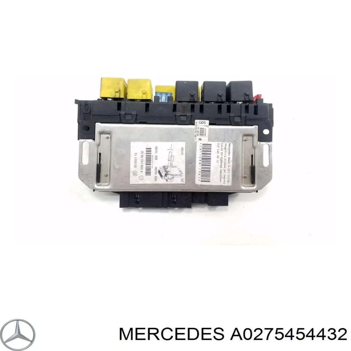 A0275454432 Mercedes Unidade de dispositivos de segurança