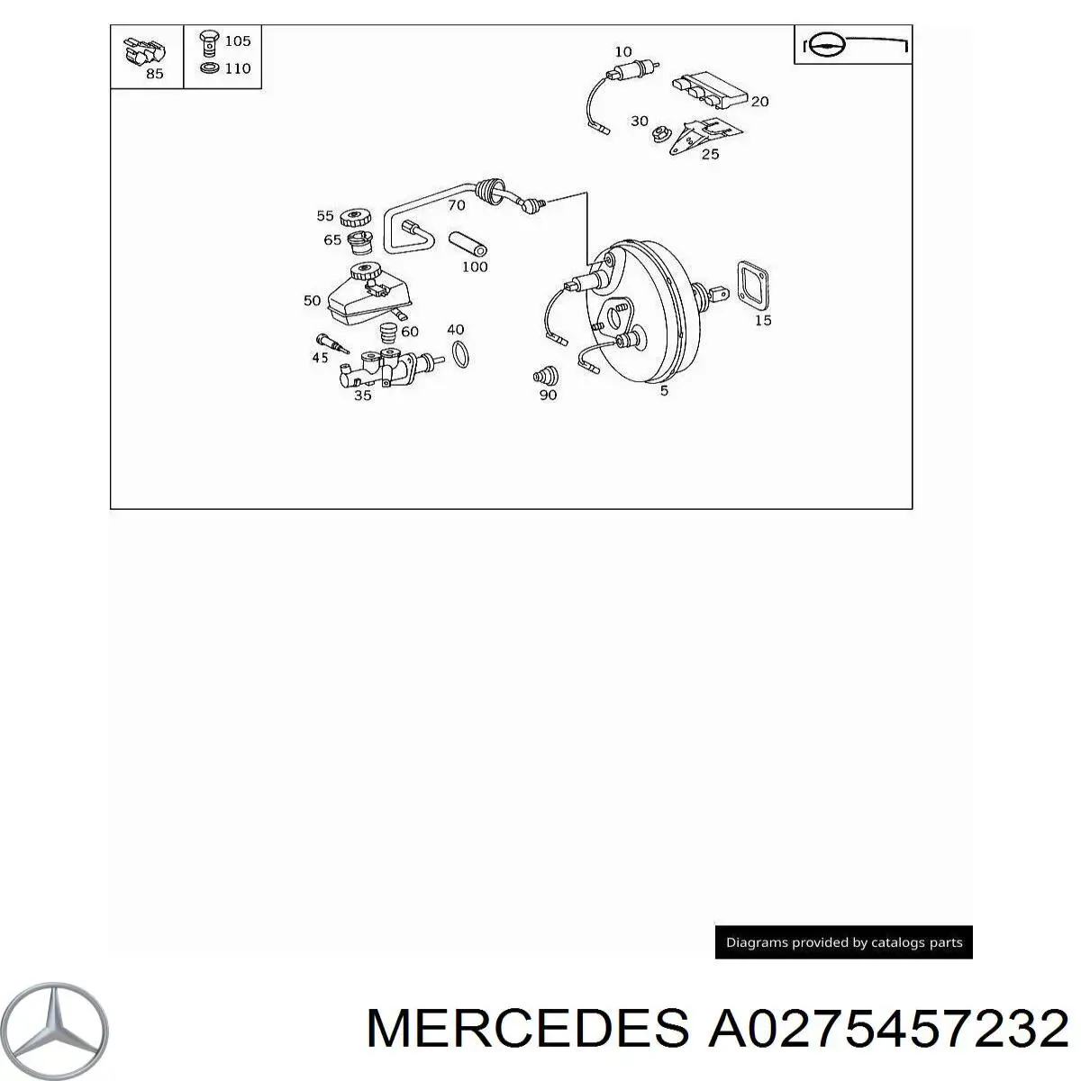 Compre A0275457232 Mercedes Unidade de controlo ESP