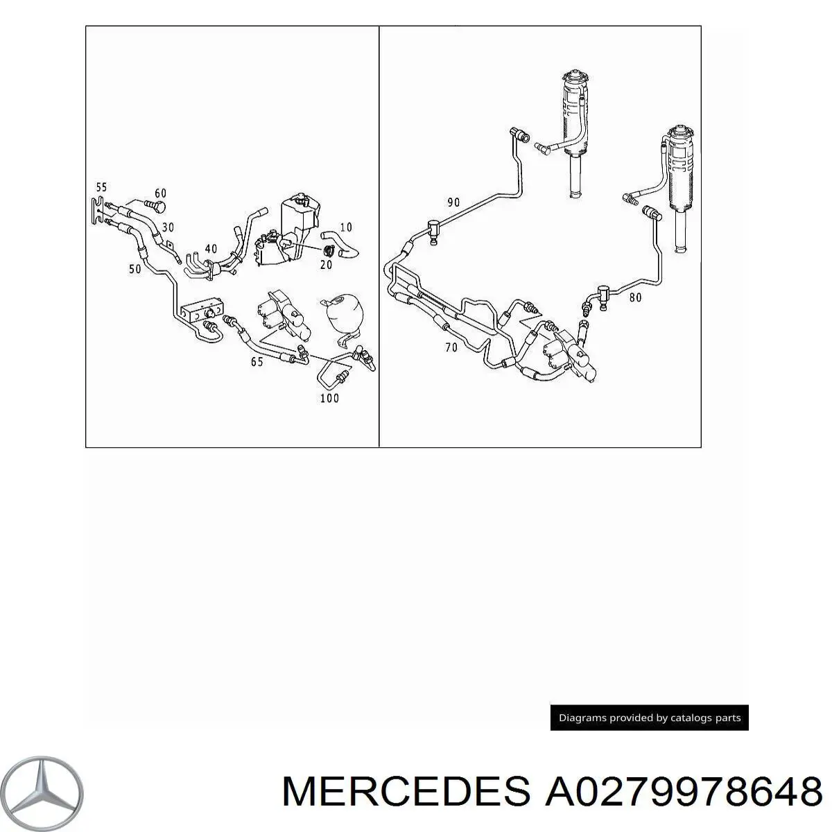 Compre WHT001247 VAG Vedante de mangueira de derivação de óleo de turbina