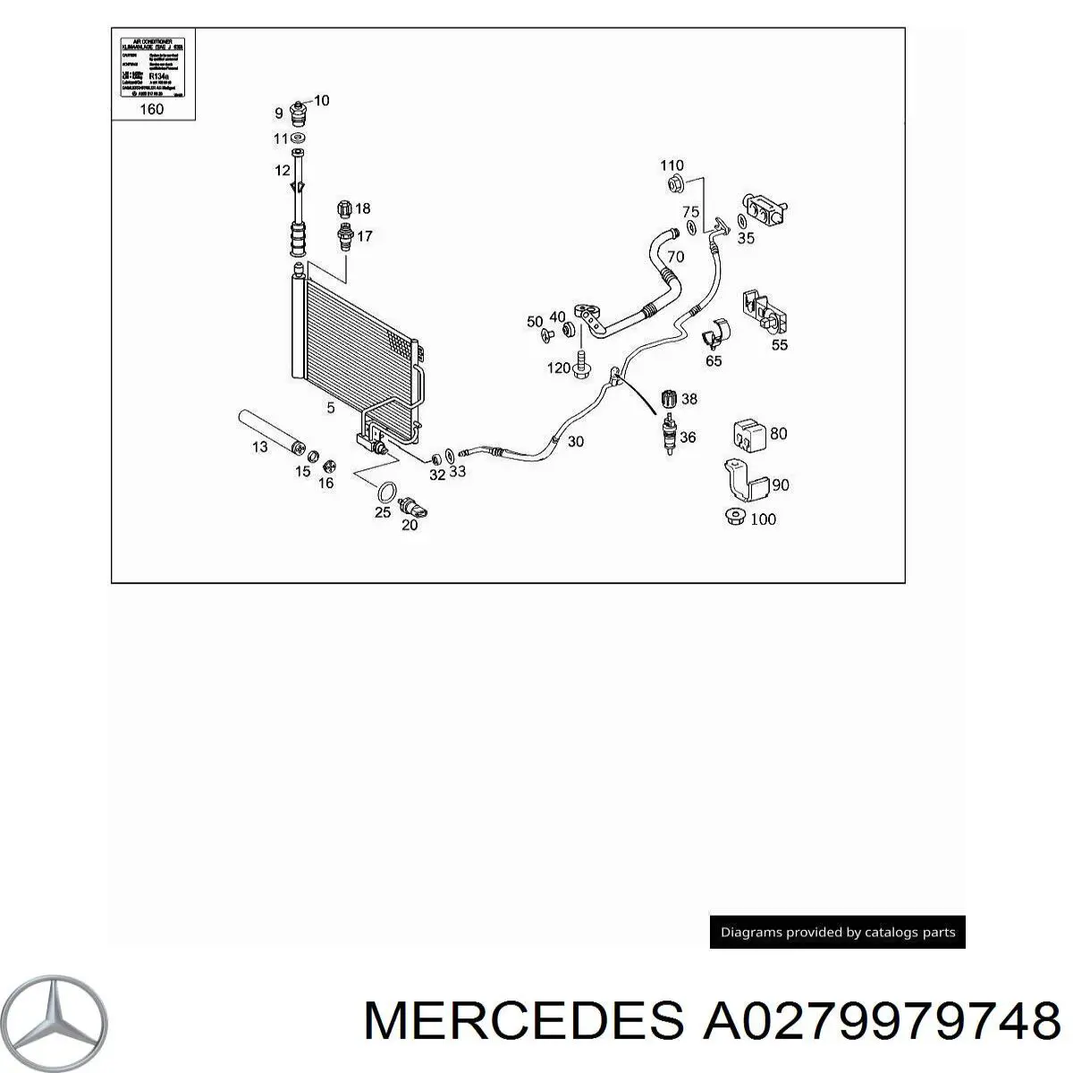  Mercedes A0279979748 preço, a partir de 14,13 USD