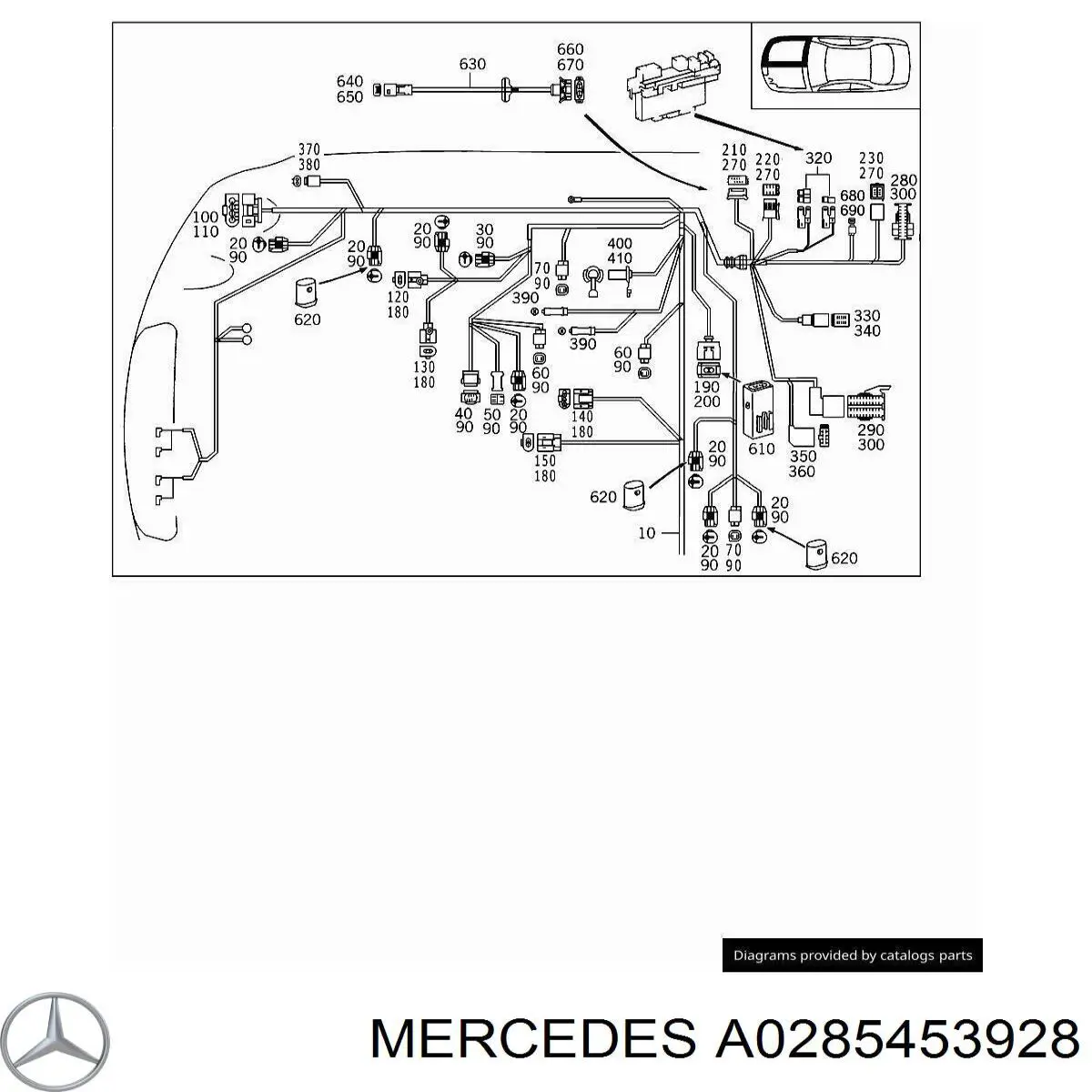  Mercedes A0285453928 preço, a partir de 9,91 USD