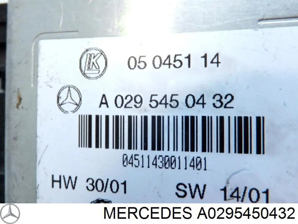 Compre A0295450432 Mercedes Unidade de dispositivos de segurança
