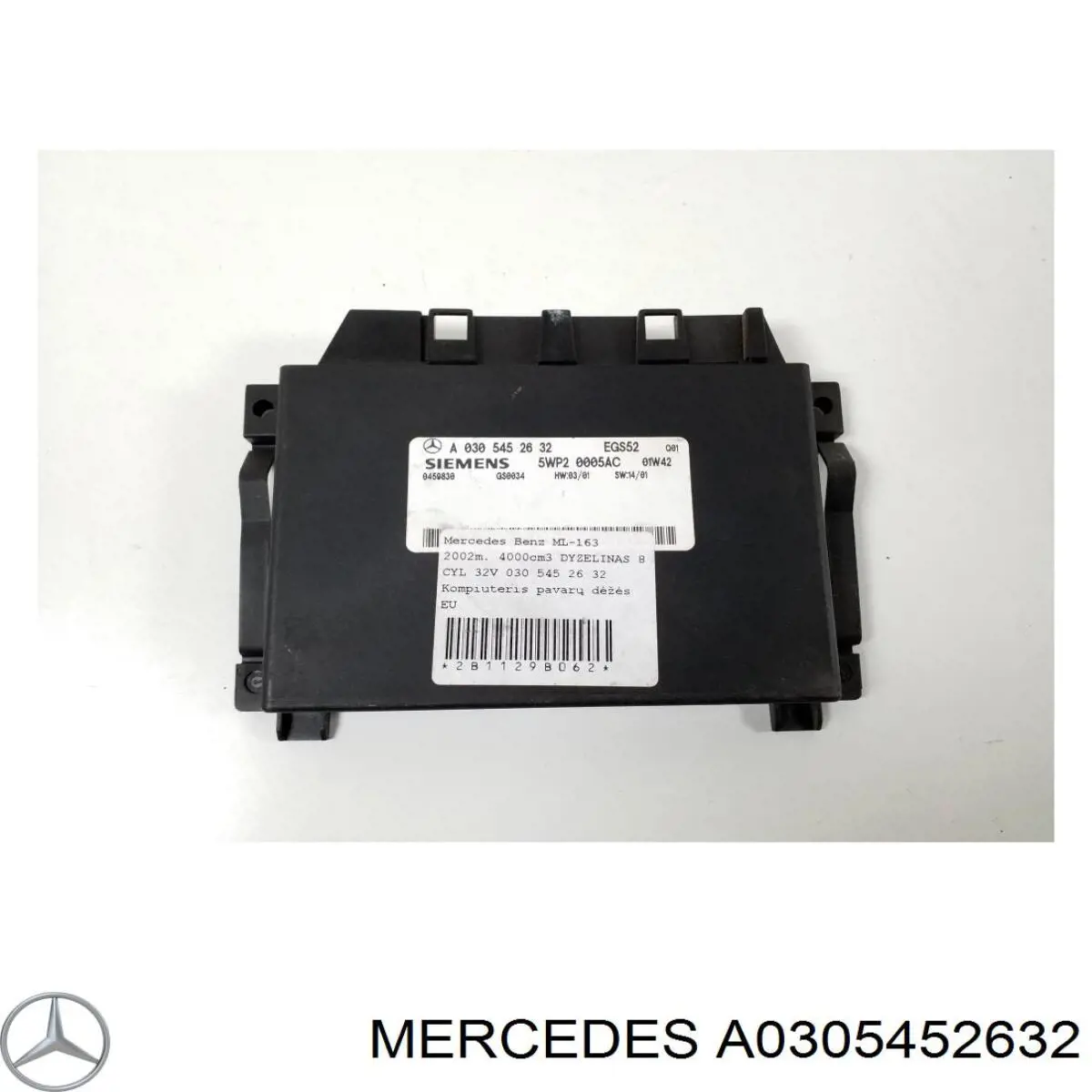 Compre A0305452632 Mercedes Módulo de direção (Centralina eletrônica) da Caixa Automática de Mudança eletrônica