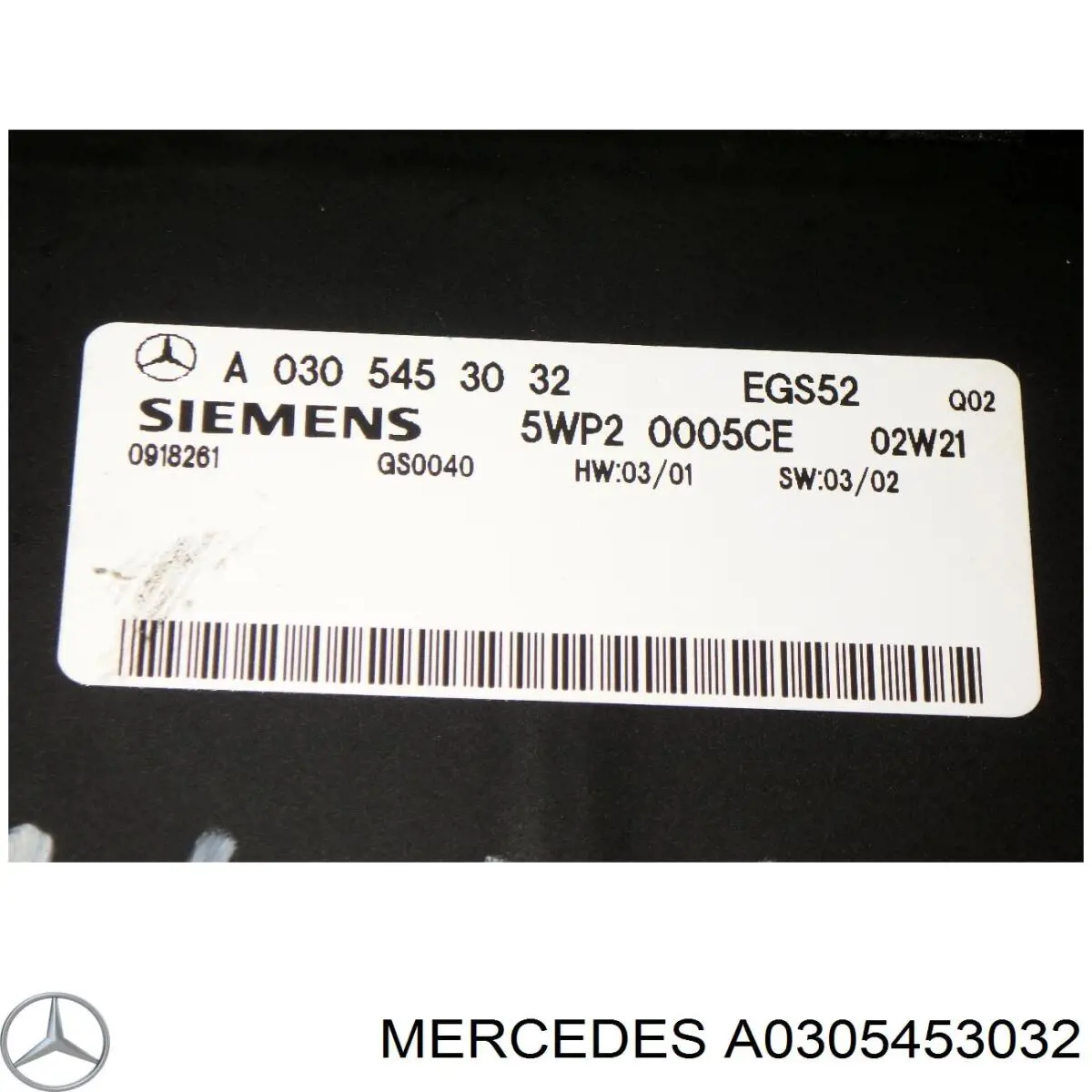 0305454232 Mercedes Módulo de direção (Centralina eletrônica) da Caixa Automática de Mudança eletrônica