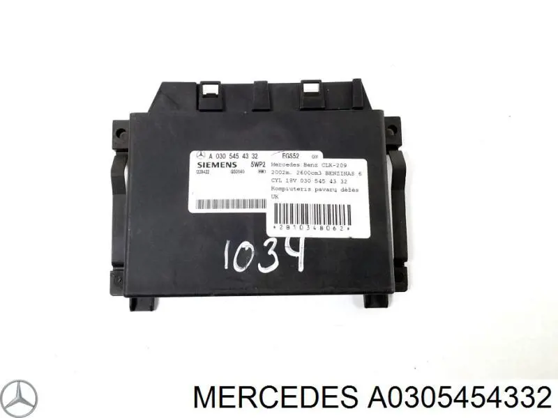Compre 0305454232 Mercedes Módulo de direção (Centralina eletrônica) da Caixa Automática de Mudança eletrônica