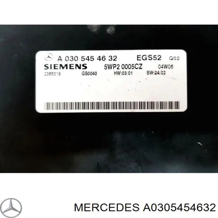A0355453732 Mercedes Regulador de revoluções de ventilador de esfriamento (unidade de controlo)