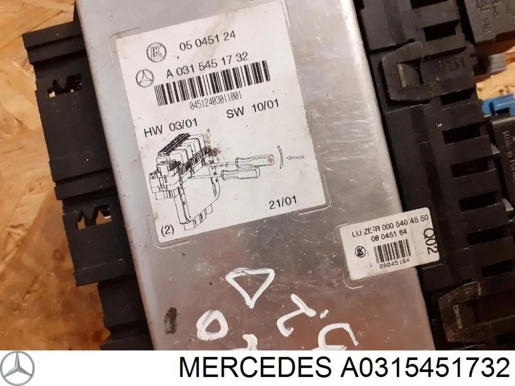 A0315451732 Mercedes Unidade de controlo de sinais SAM