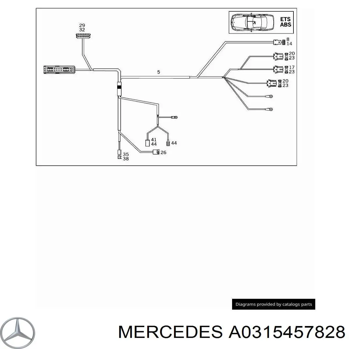  Mercedes A0315457828 preço, a partir de 7,41 USD