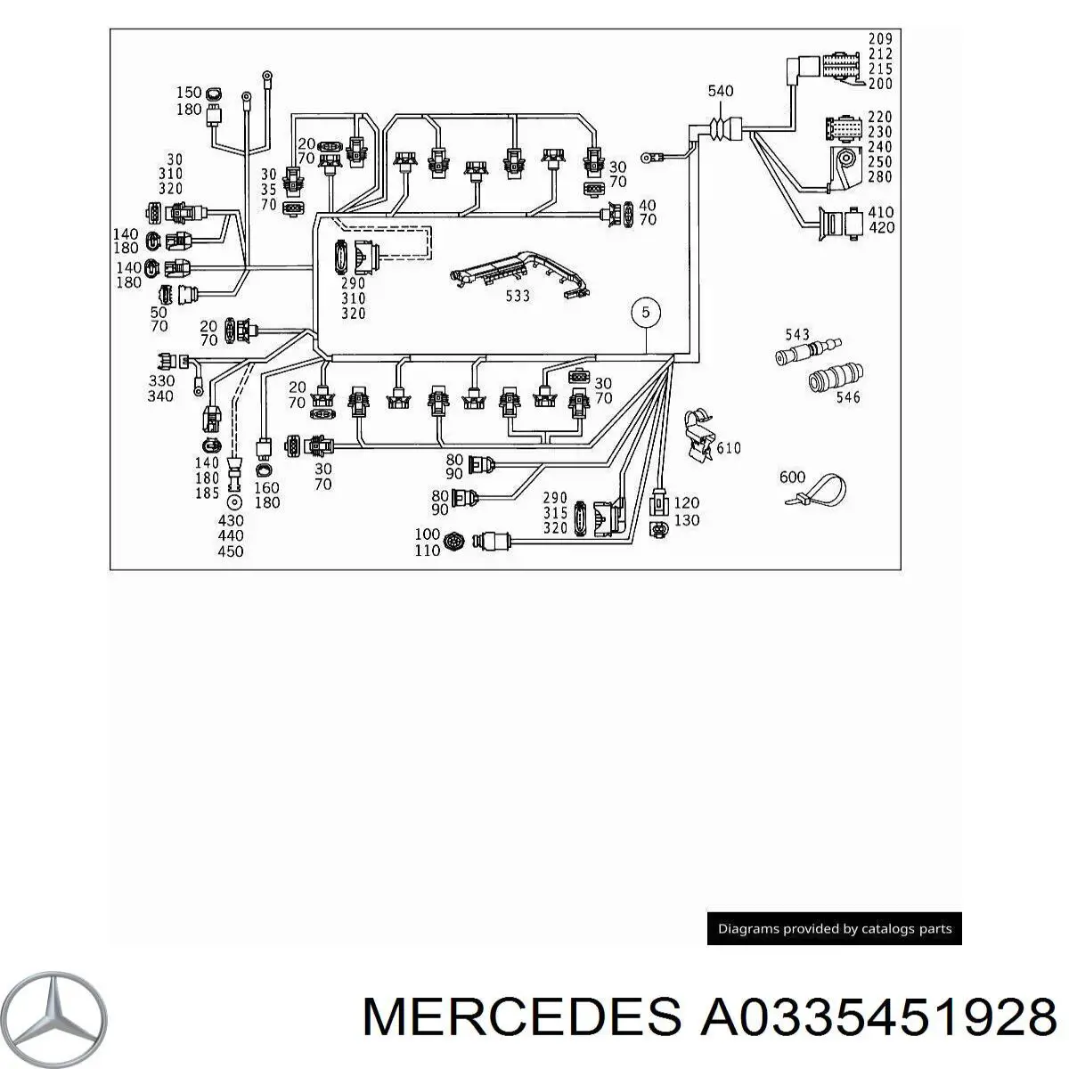  Mercedes A0335451928 preço, a partir de 3,81 USD