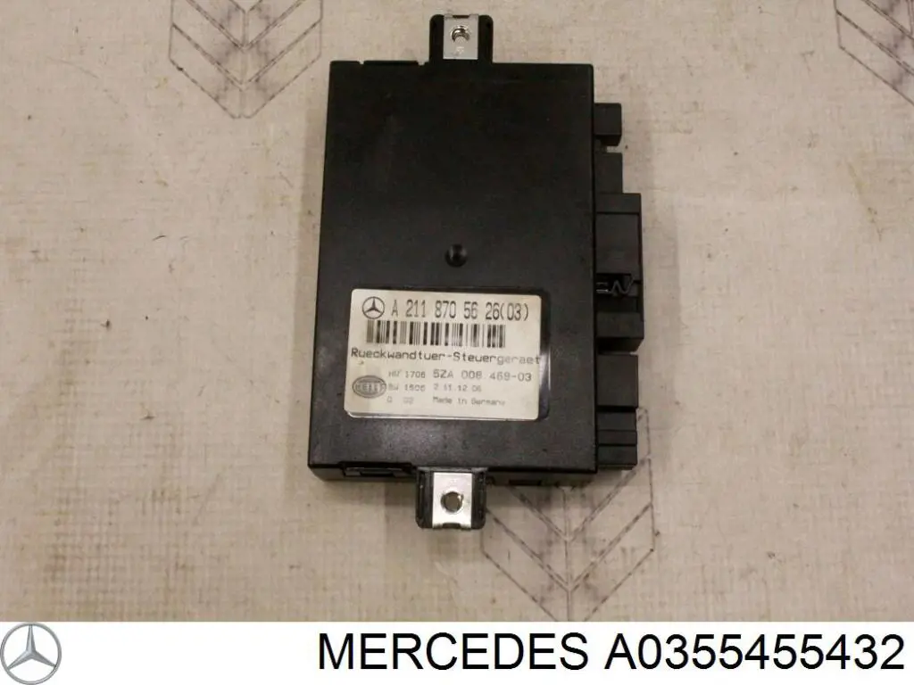 A0355455432 Mercedes Módulo de direção (Centralina eletrônica) de abertura de tampa de porta-malas (de 3ª/5ª porta traseira)