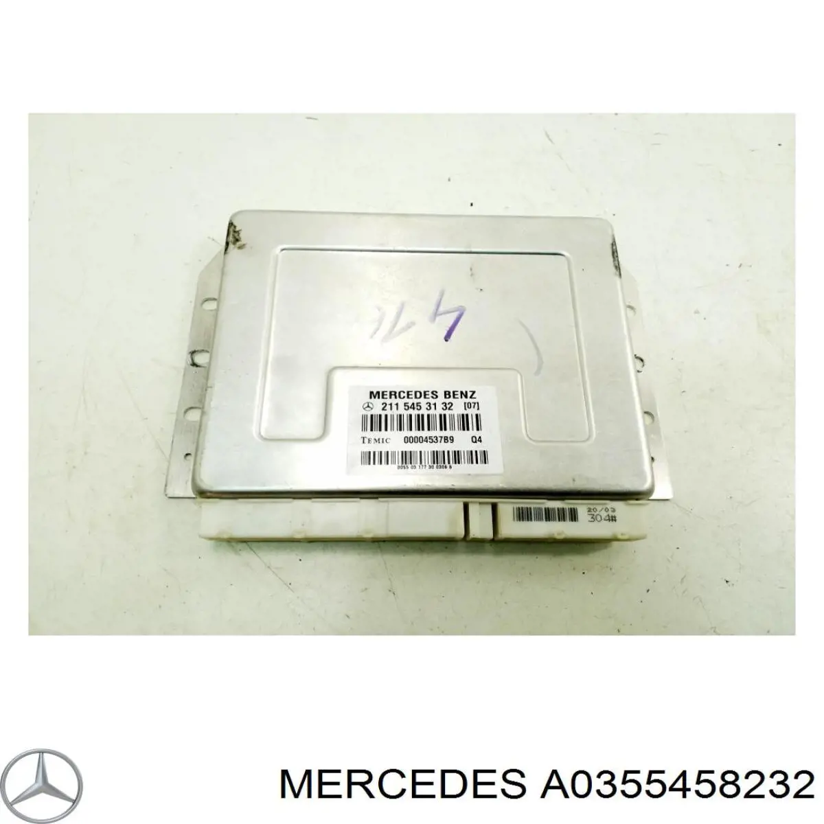 A0355458232 Mercedes Unidade de controlo de suspensão pneumática