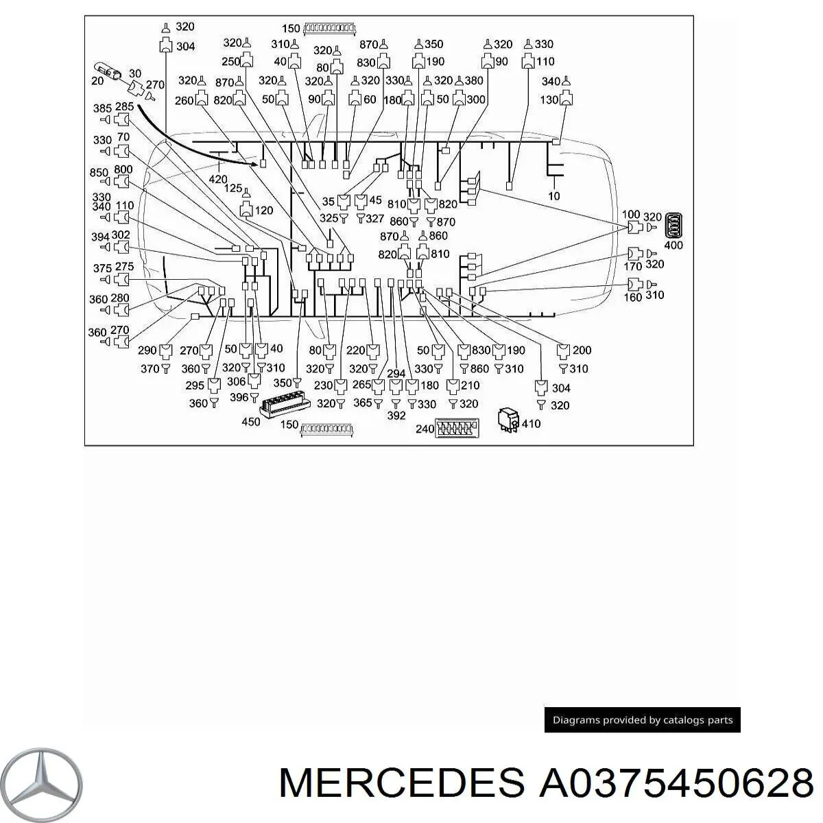  Mercedes A0375450628 preço, a partir de 2,32 USD