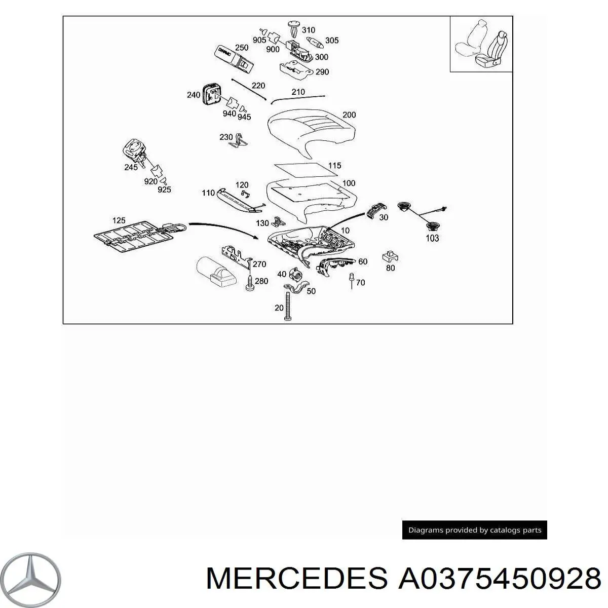 A0375450928 Mercedes 