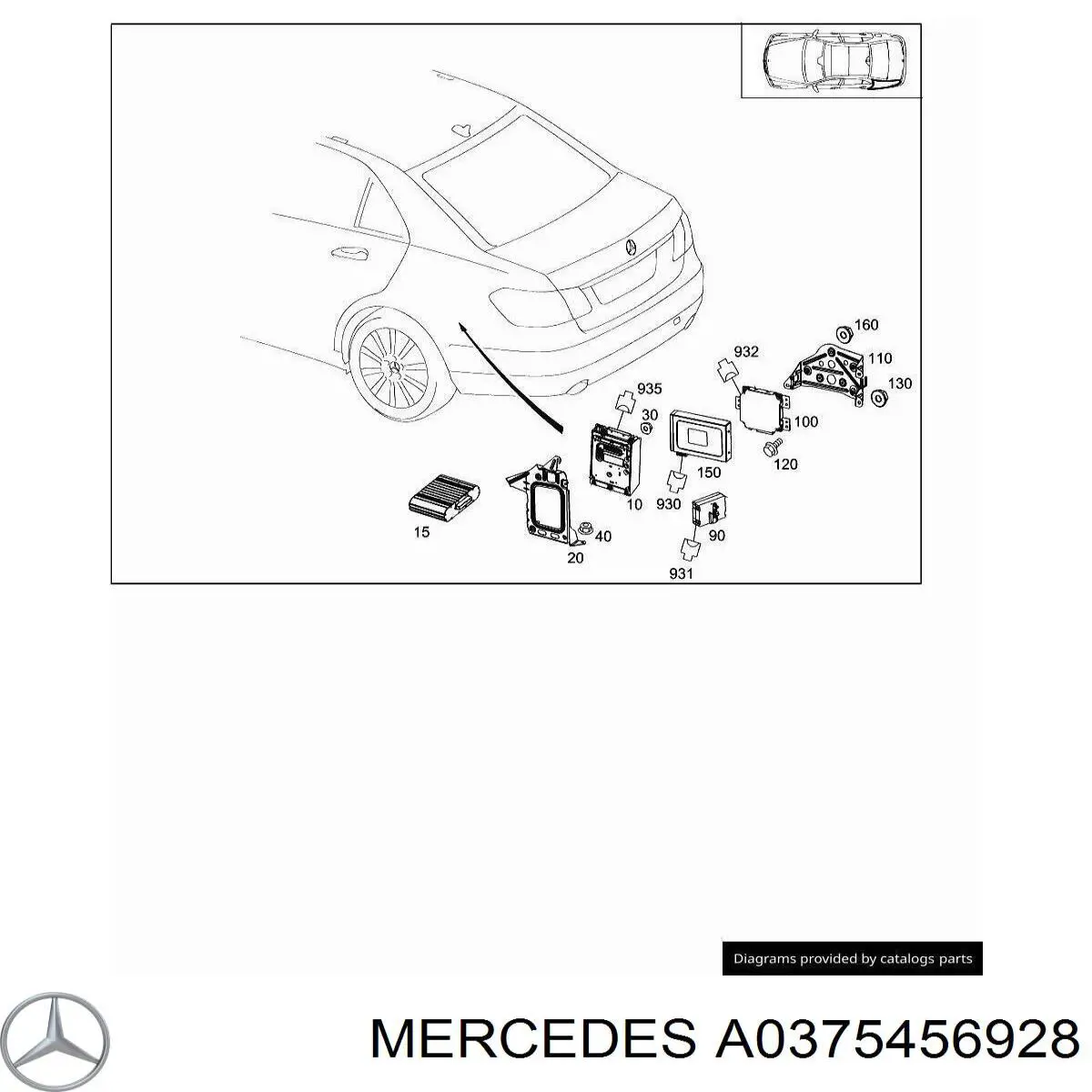  Mercedes A0375456928 preço, a partir de 14,12 USD