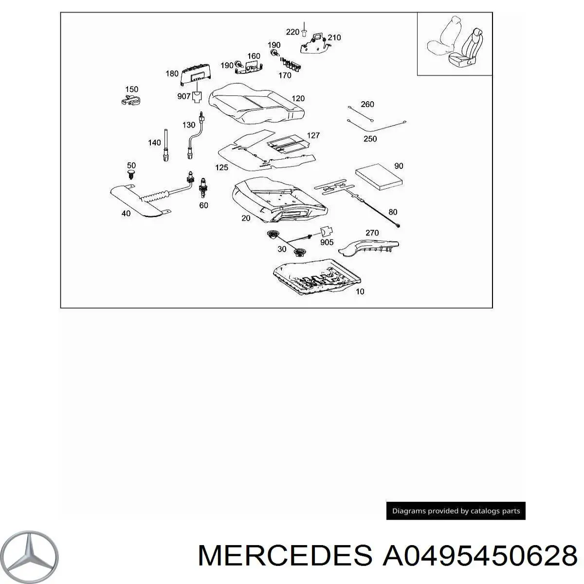 Compre A0495450628 Mercedes 