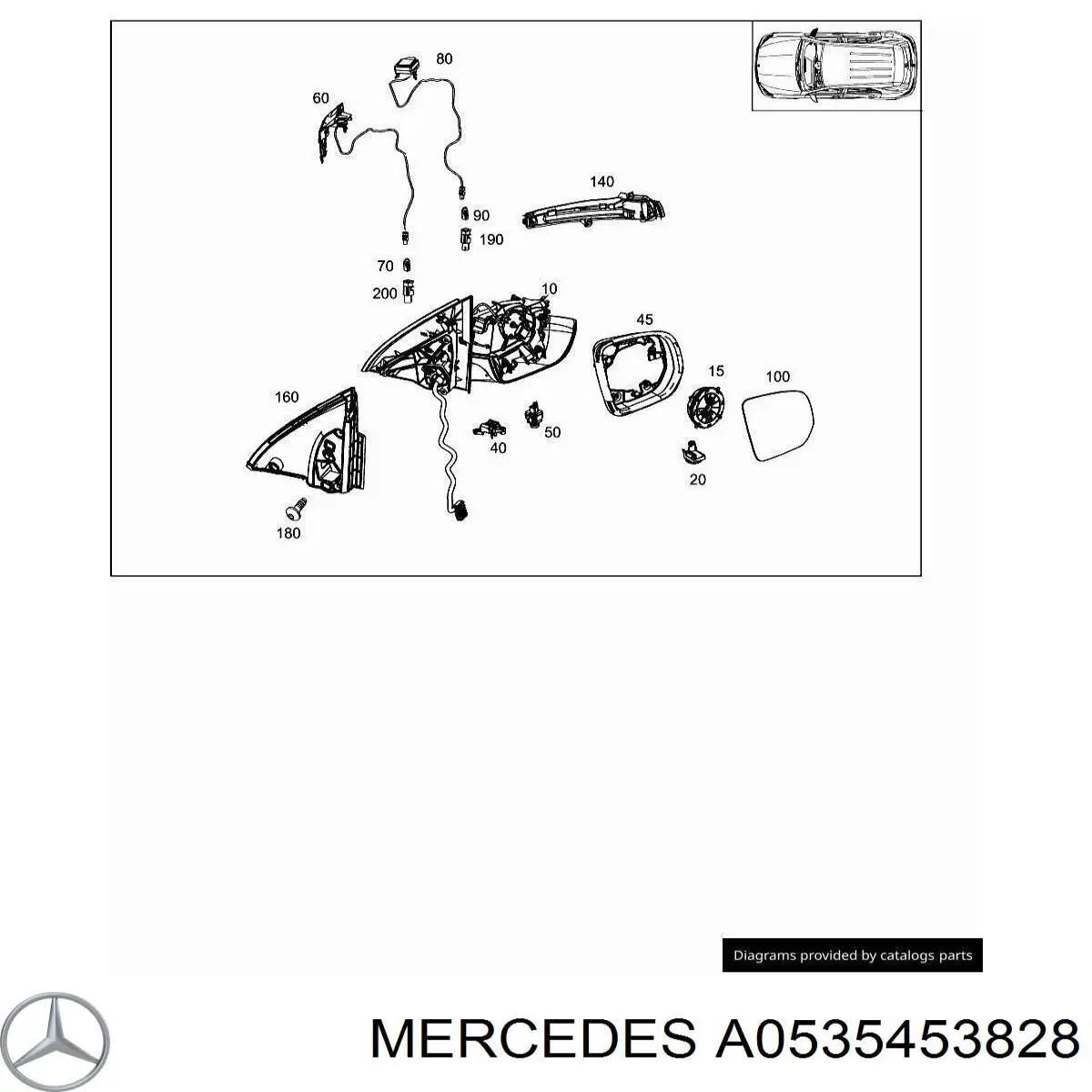  Mercedes A0535453828 preço, a partir de 9,76 USD