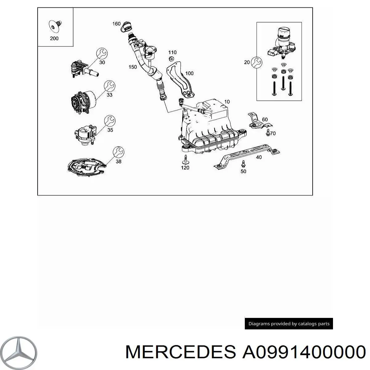  Mercedes A099140000064 preço, a partir de 230,26 USD
