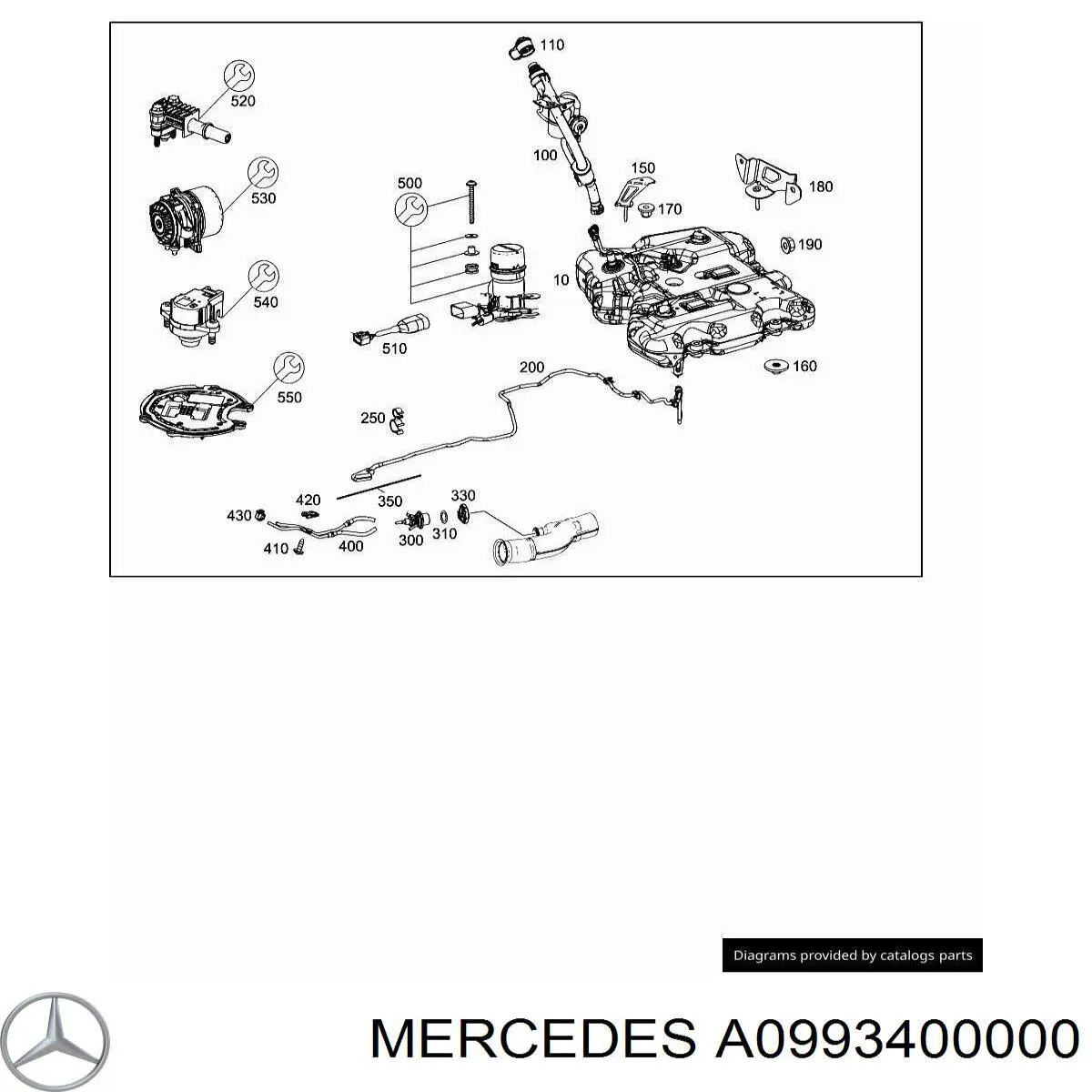  Mercedes A0993400000 preço, a partir de 99,51 USD