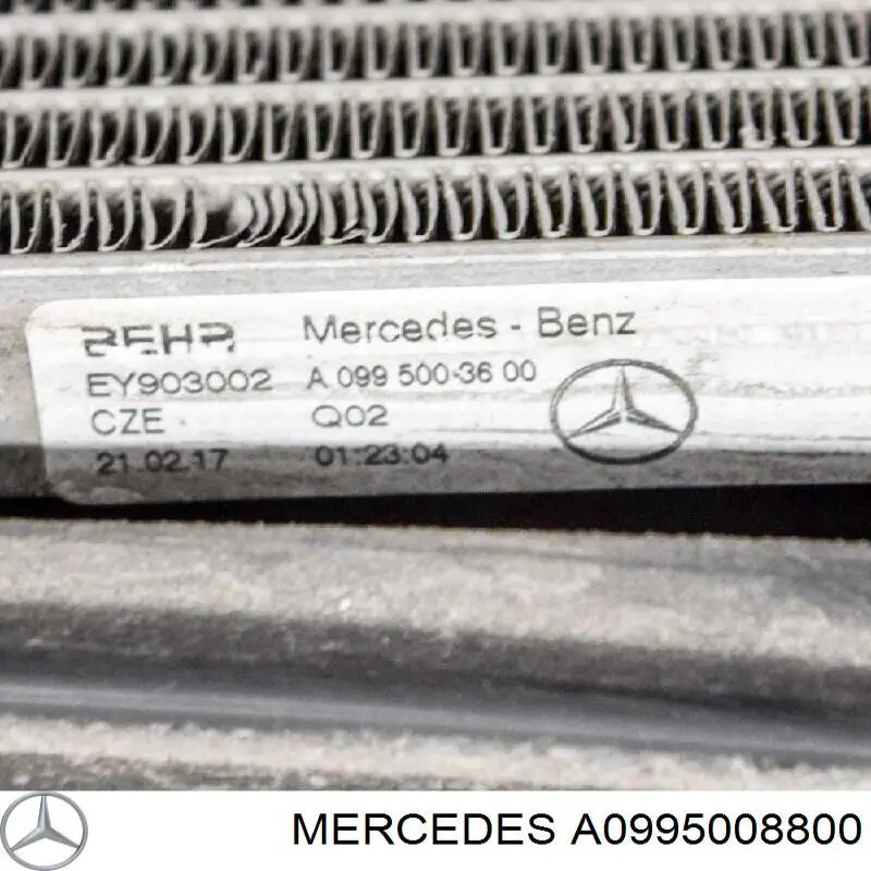 Radiador de esfriamento de motor Mercedes A0995008800 preço, a partir de 223,97 USD