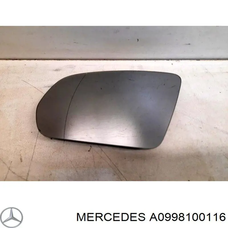 Elemento espelhado do espelho de retrovisão esquerdo Mercedes A0998100116 preço, a partir de 41,23 USD
