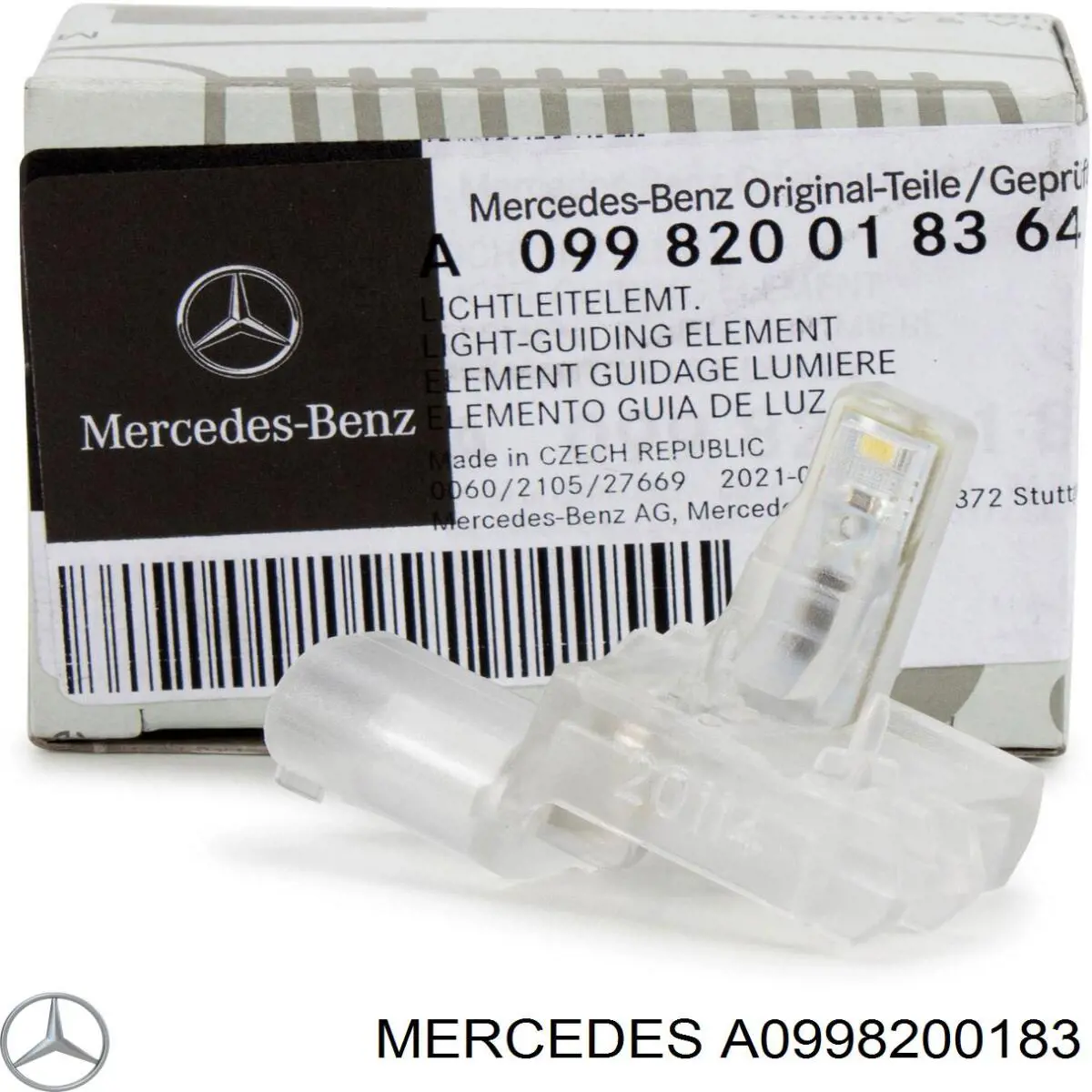 A0998200183 Mercedes Lanterna da luz de fundo de maçaneta da porta dianteira