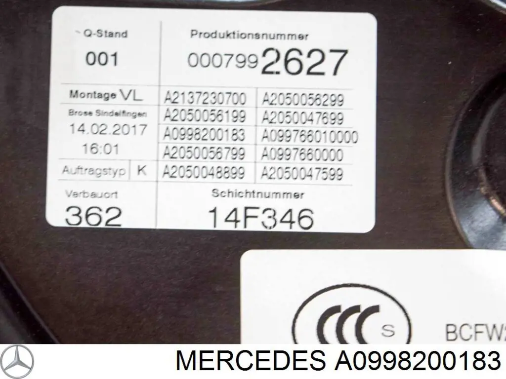Lanterna da luz de fundo de maçaneta da porta dianteira Mercedes A0998200183 preço, a partir de 61,71 USD