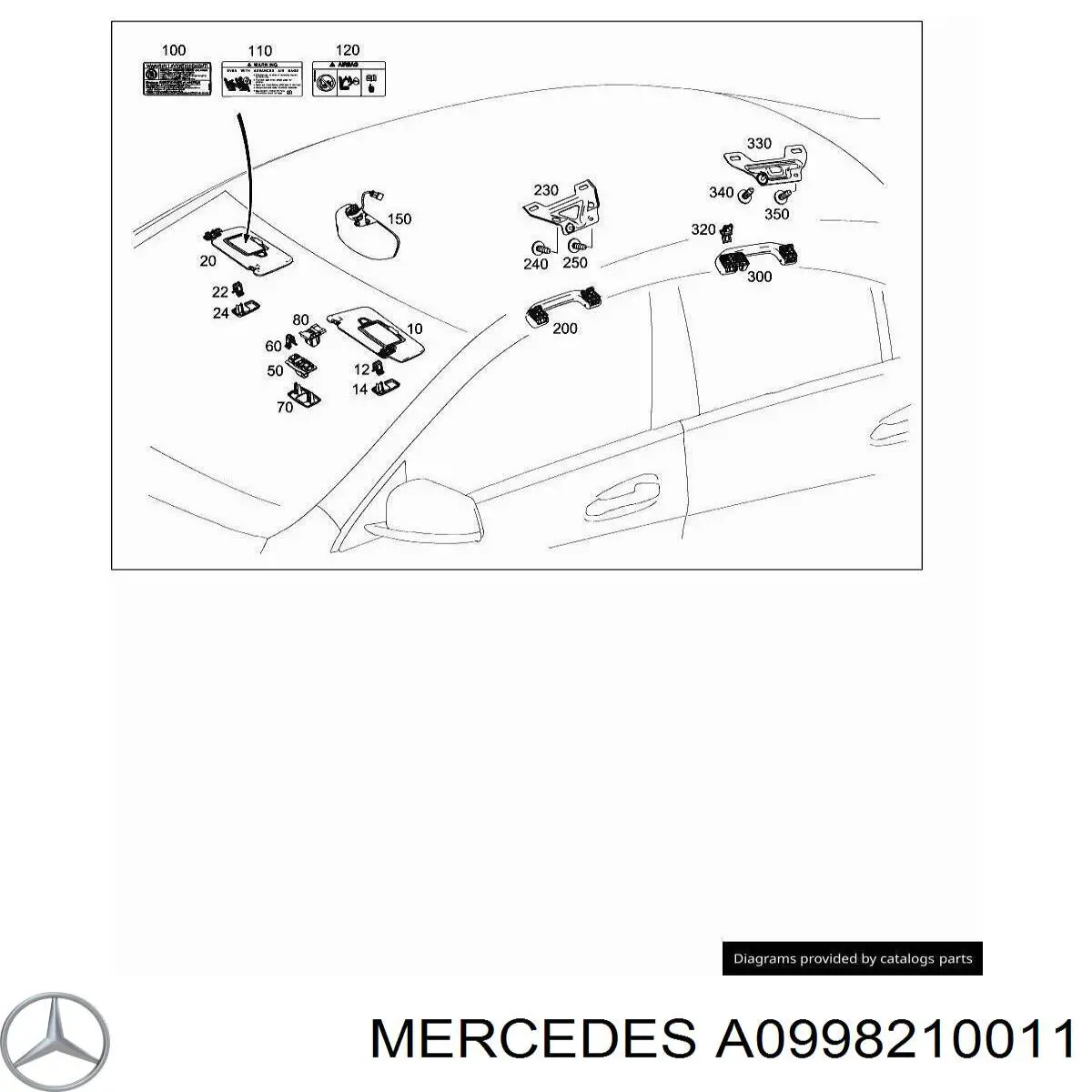  Mercedes A0998210011 preço, a partir de 52,78 USD