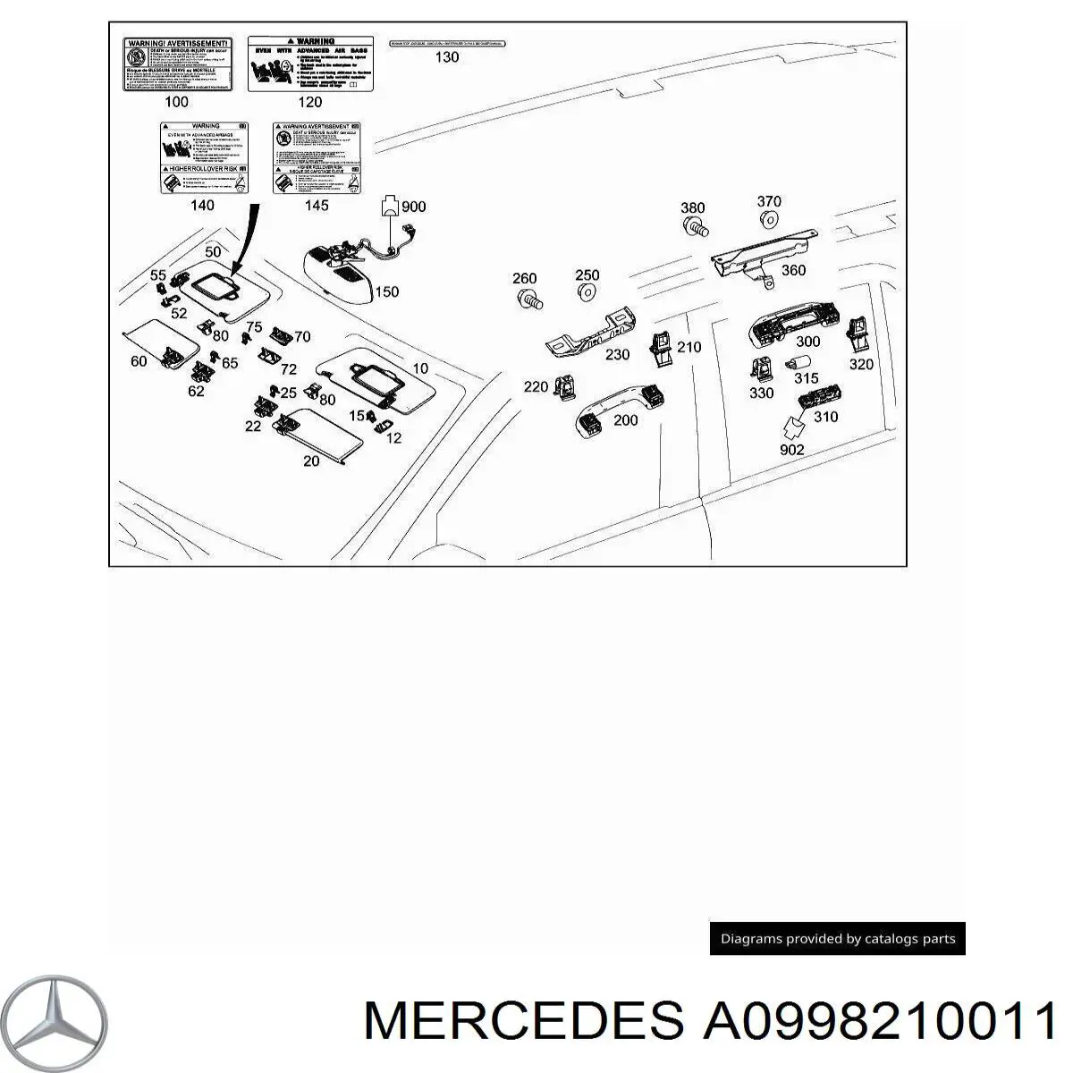 A0998210011 Mercedes 