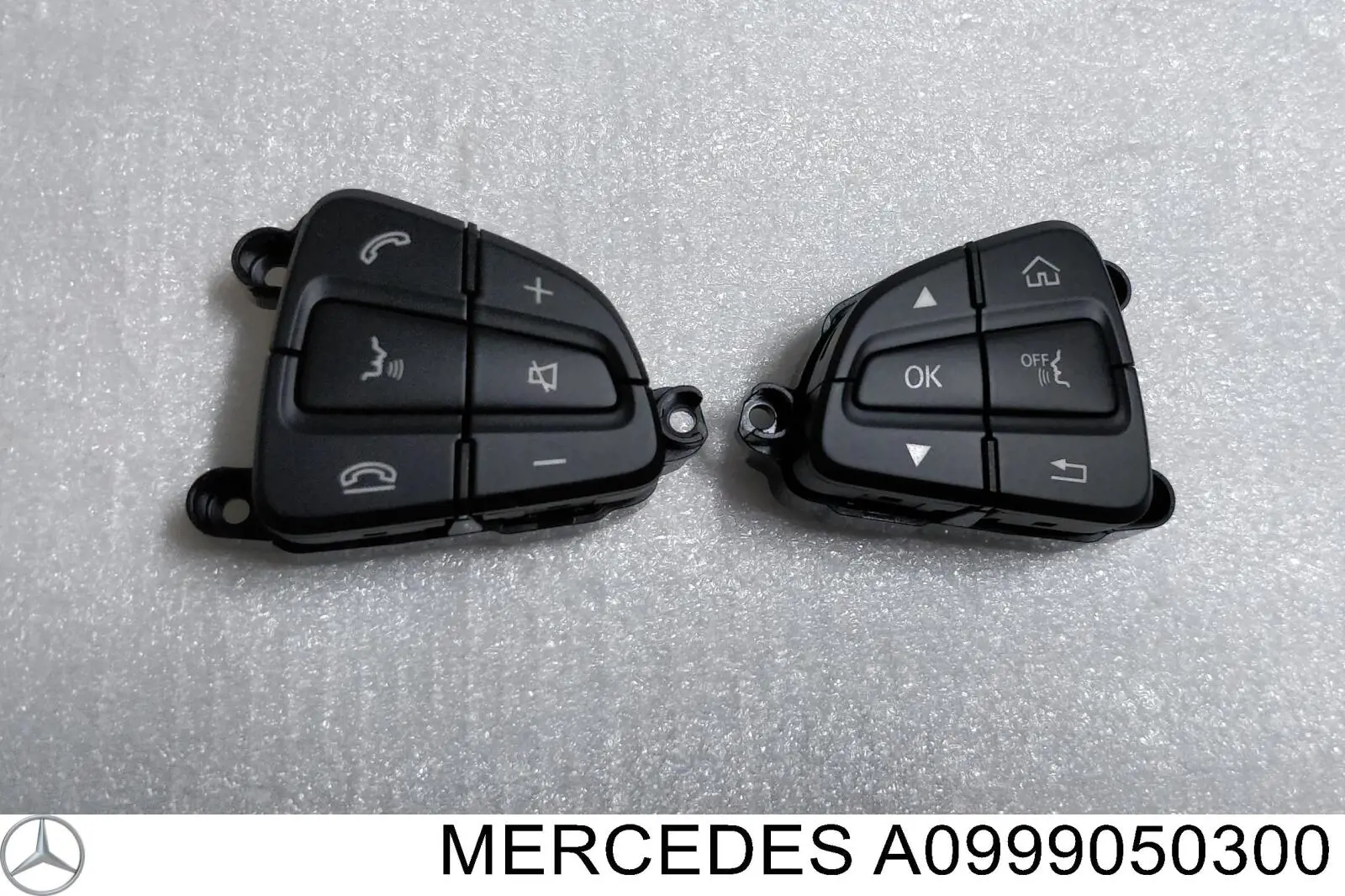 Unidade de interruptores de botão do volante de direção Mercedes A09990503009107 preço, a partir de 120,25 USD