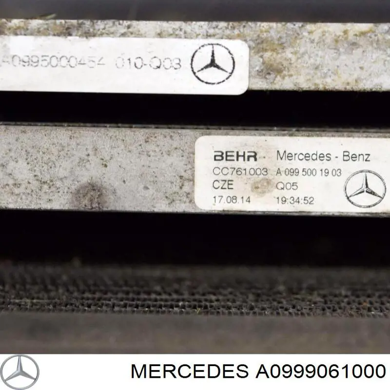 A0999061000 Mercedes Difusor do radiador de esfriamento, montado com motor e roda de aletas