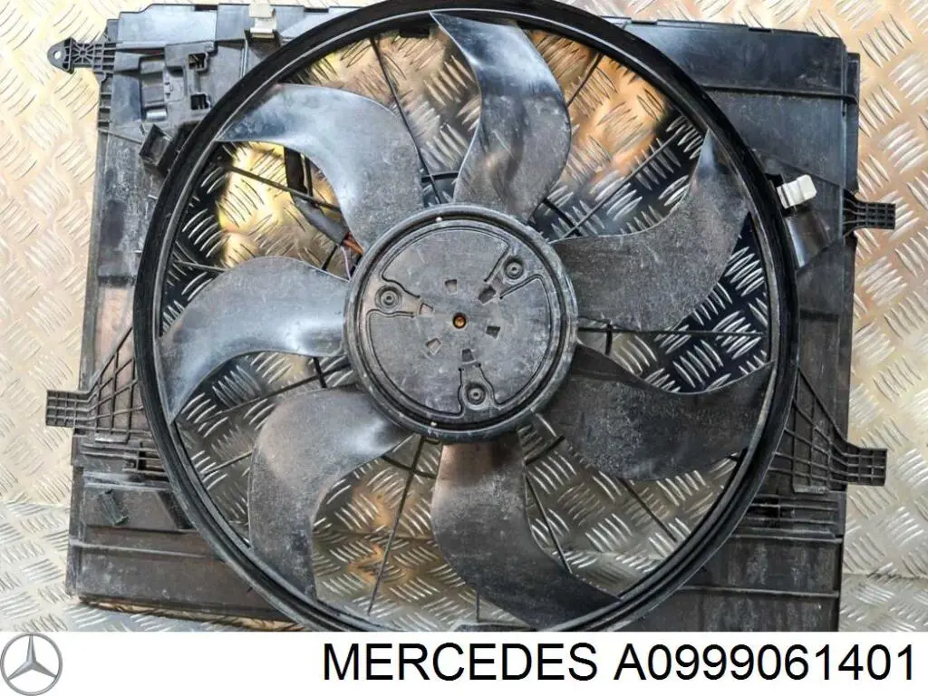 A0999061401 Mercedes Ventilador elétrico de esfriamento montado (motor + roda de aletas)