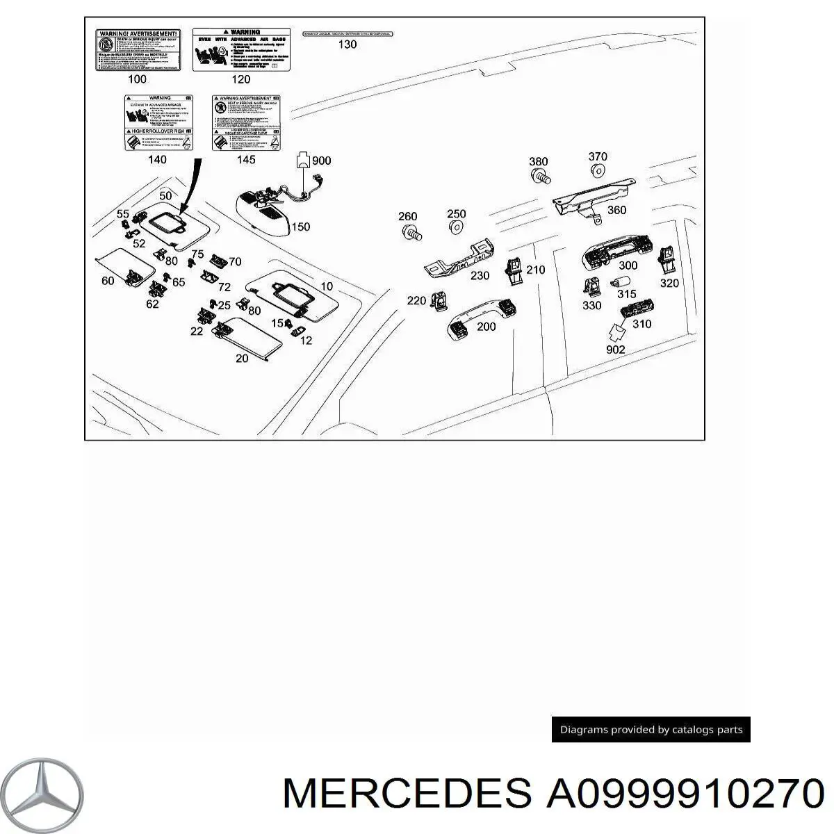 A0999910270 Mercedes 