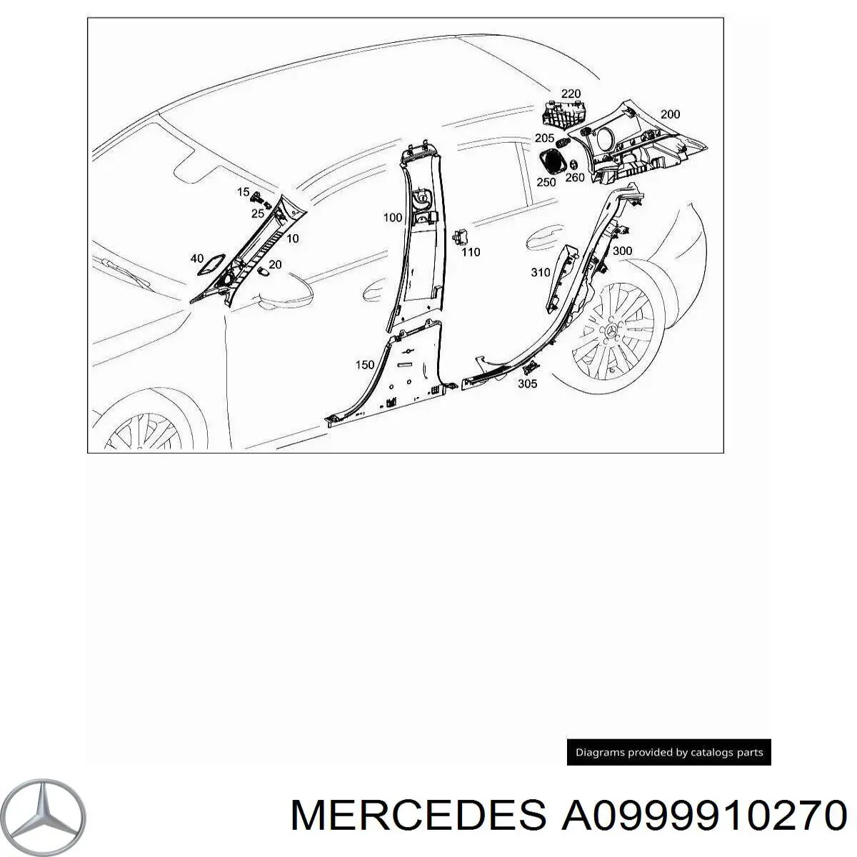  Mercedes A0999910270 preço, a partir de 4,90 USD