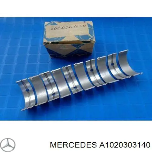 A1020303140 Mercedes Folhas inseridas principais de cambota, kit, 1ª reparação ( + 0,25)