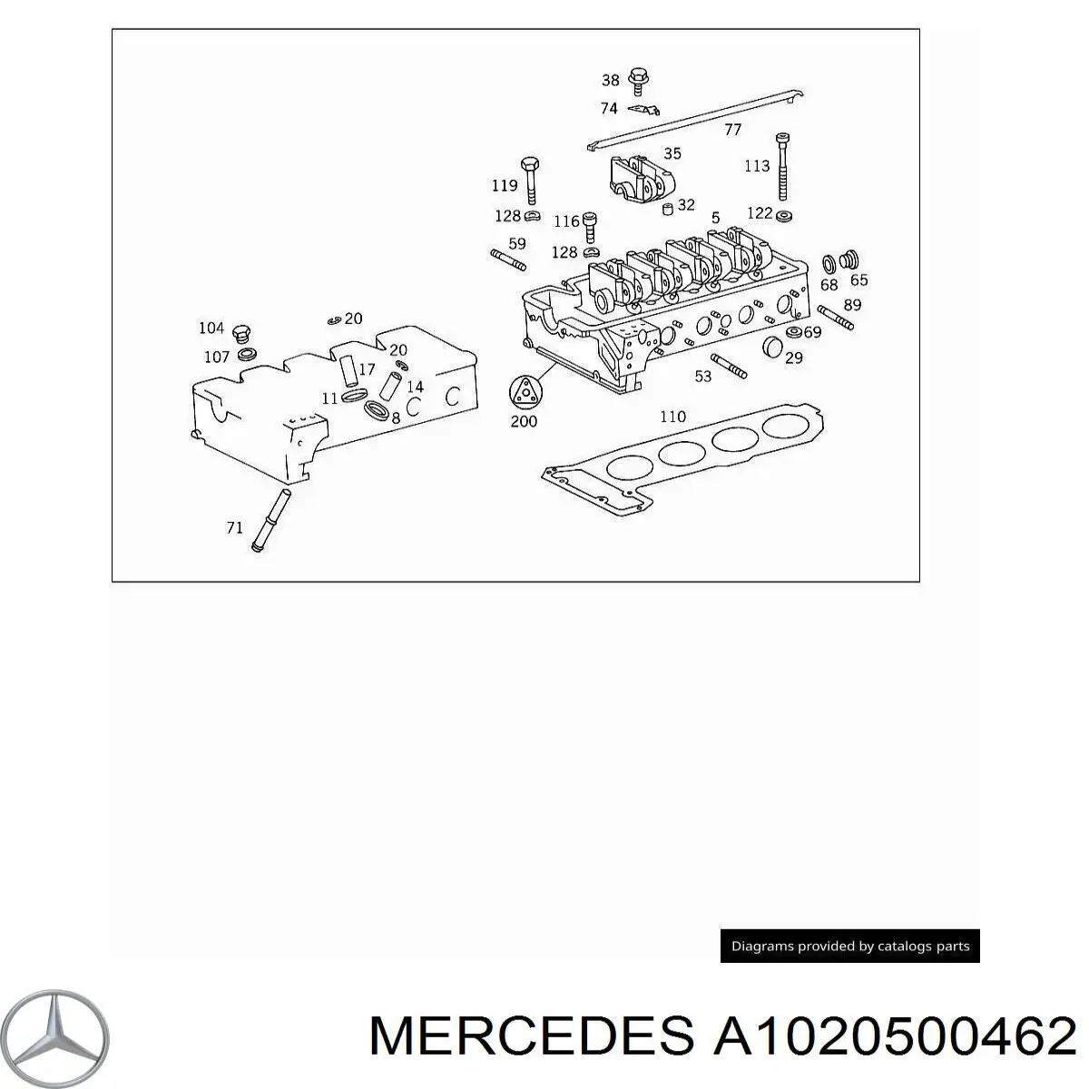  Mercedes A1020500462 preço, a partir de 47,95 USD