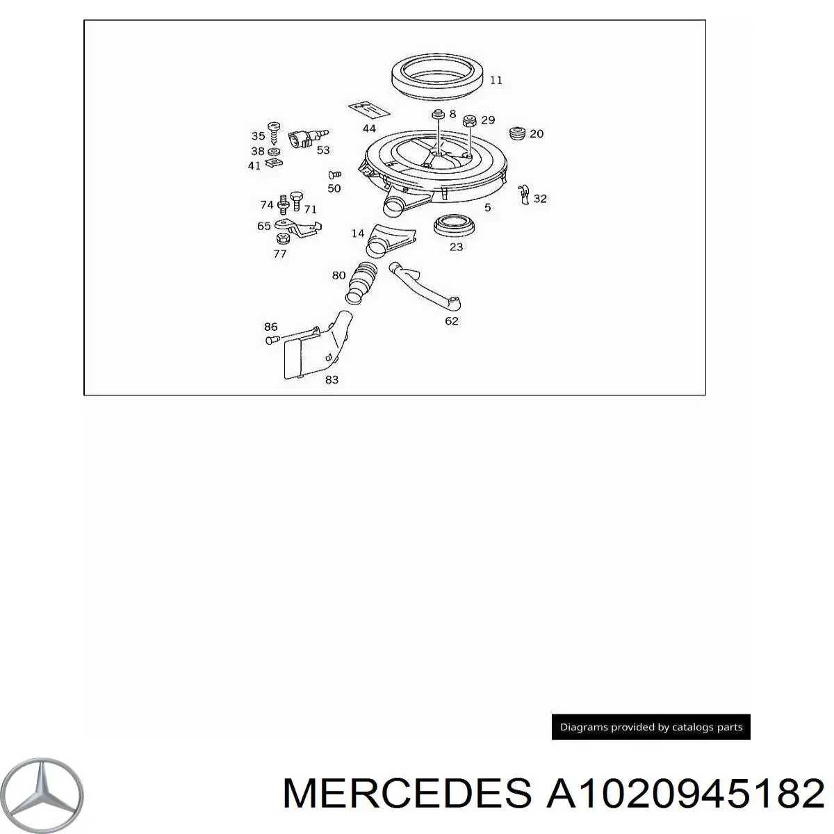  Mercedes A1020945182 preço, a partir de 126,69 USD
