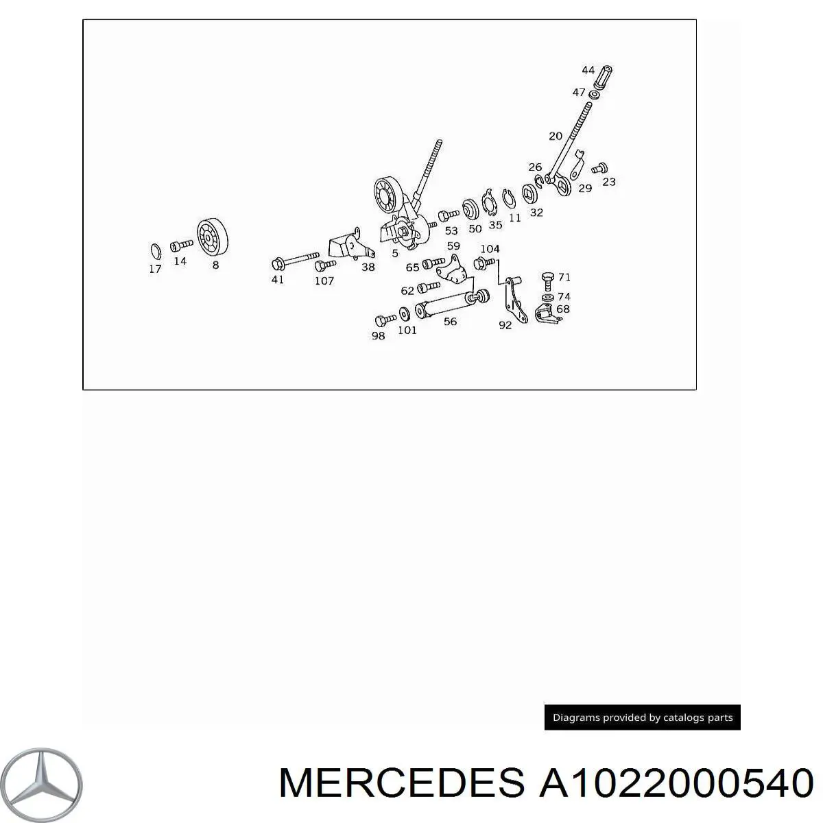 A1022000540 Mercedes 