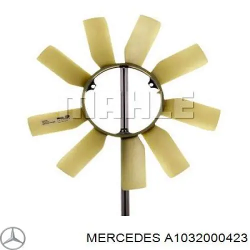 Ventilador (roda de aletas) do radiador de esfriamento Mercedes A1032000423 preço, a partir de 40,93 USD