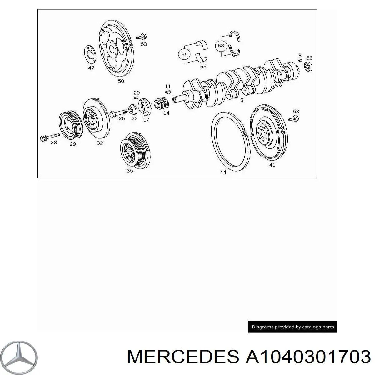 A1040301703 Mercedes Polia de cambota