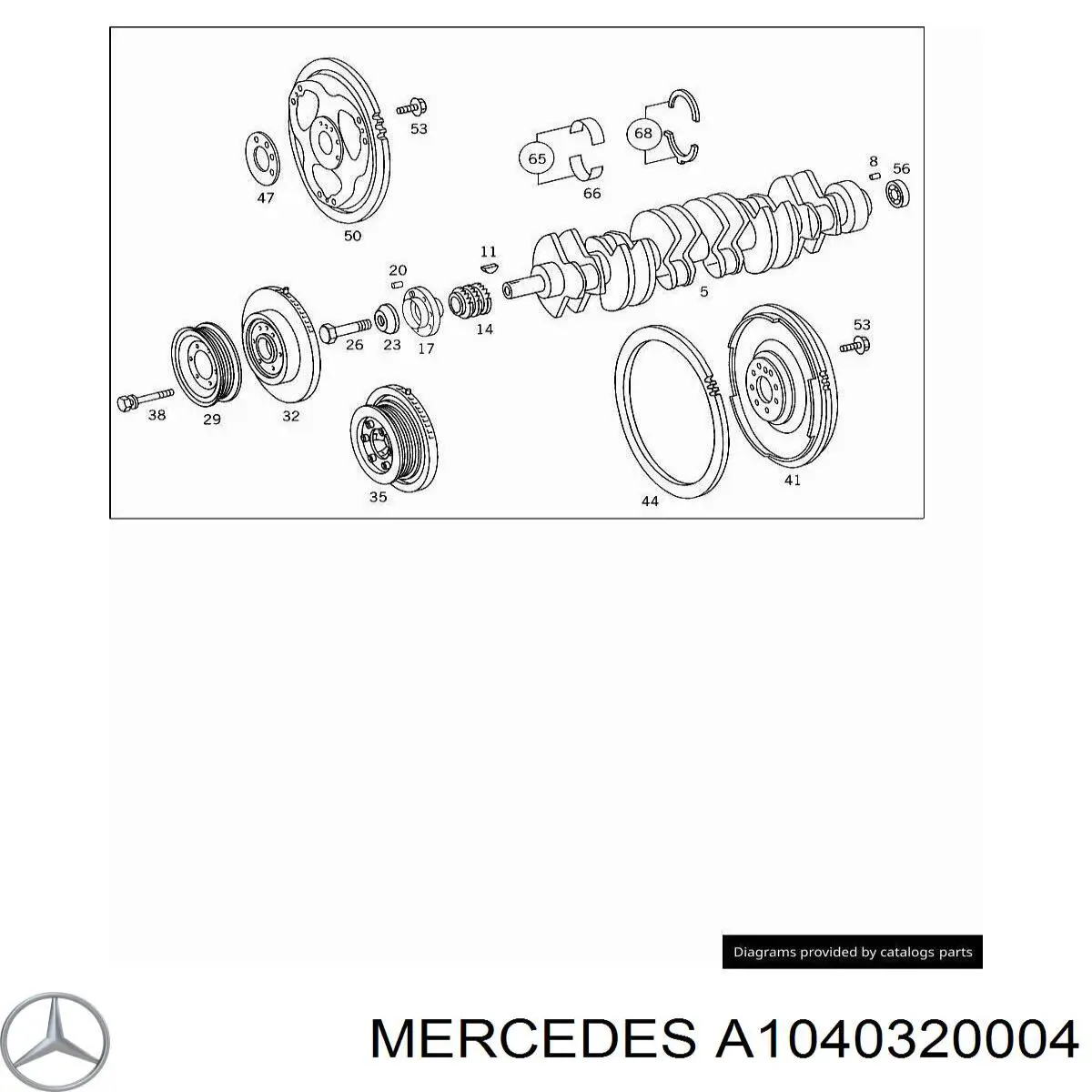 A1040320004 Mercedes Polia de cambota