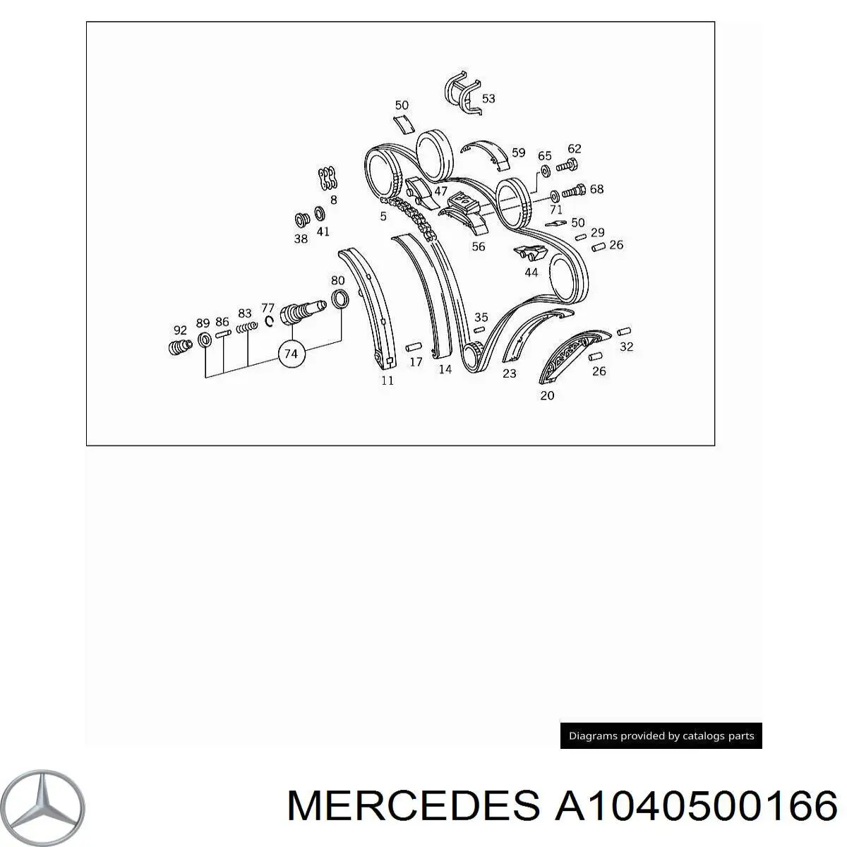  Mercedes A1040500166 preço, a partir de 29,36 USD