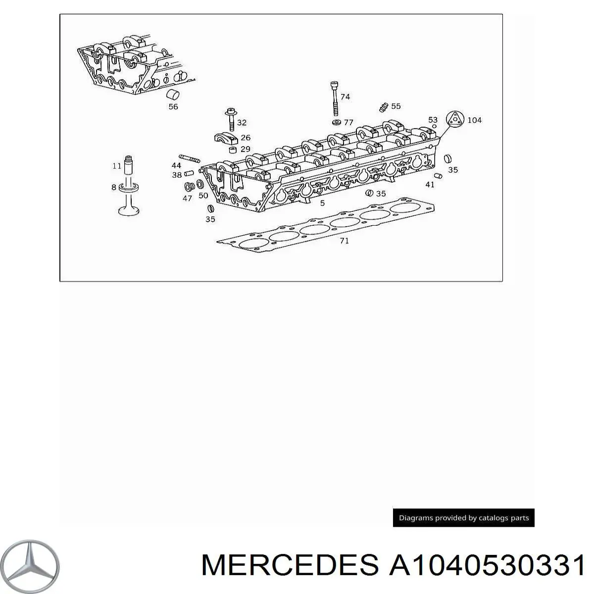 Assento de válvula de escape Mercedes A1040530531 preço, a partir de 92,46 USD