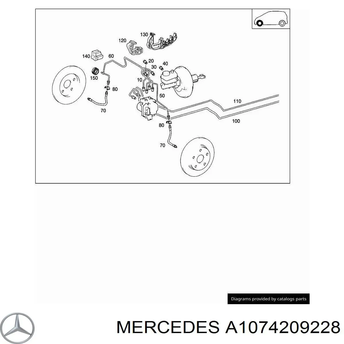  Mercedes A1074209228 preço, a partir de 85,93 USD