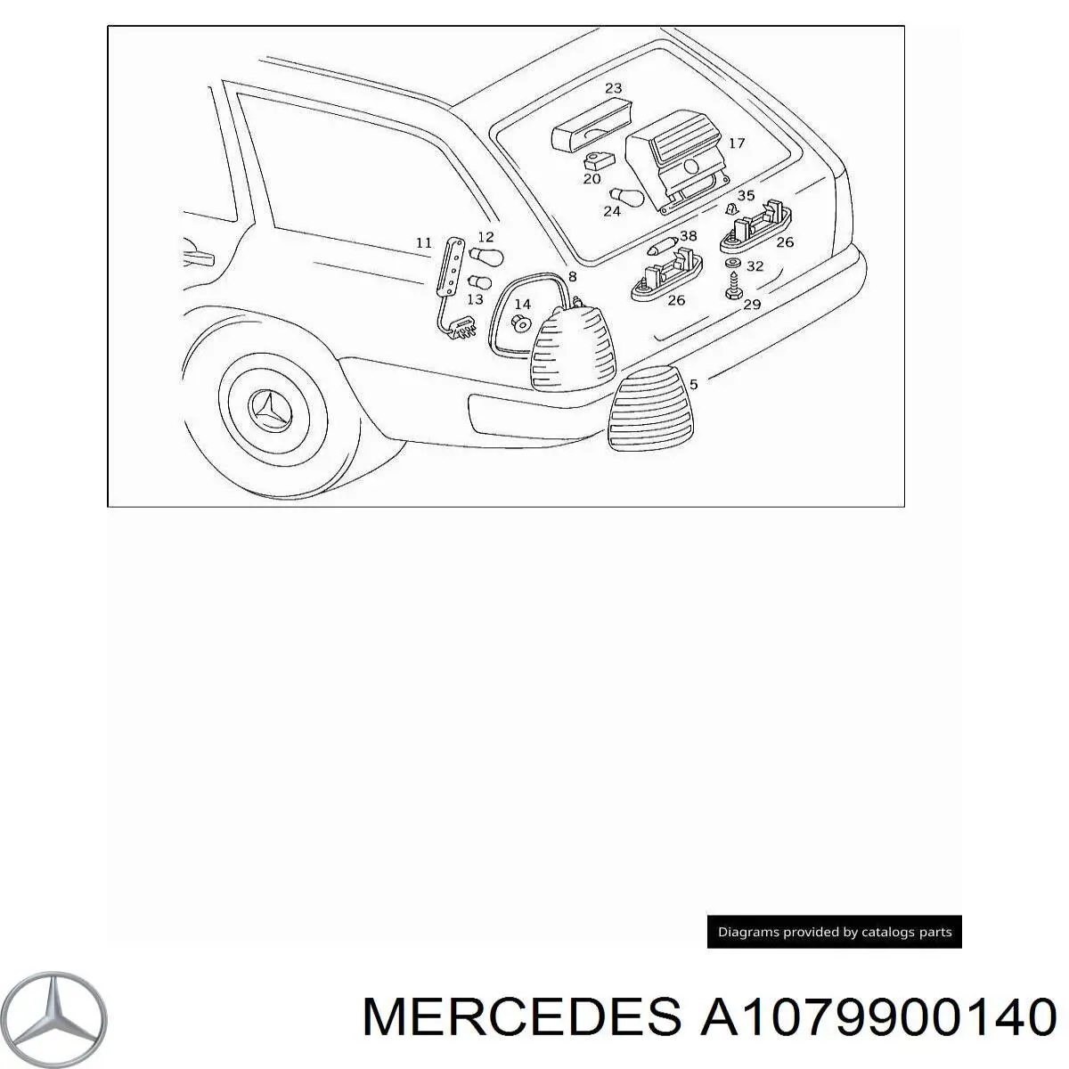  Mercedes A1079900140 preço, a partir de  