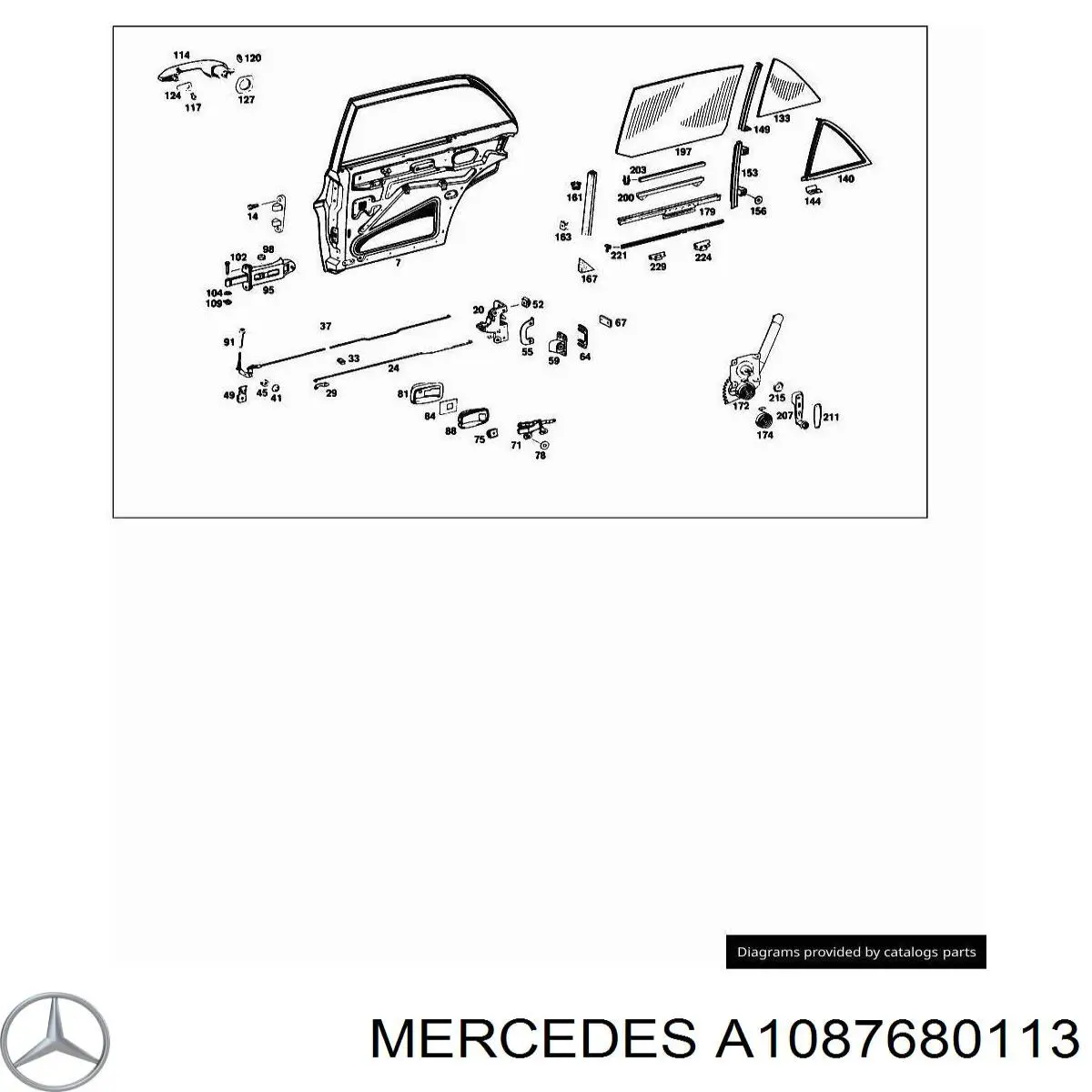  Mercedes A1087680113 preço, a partir de 4,29 USD