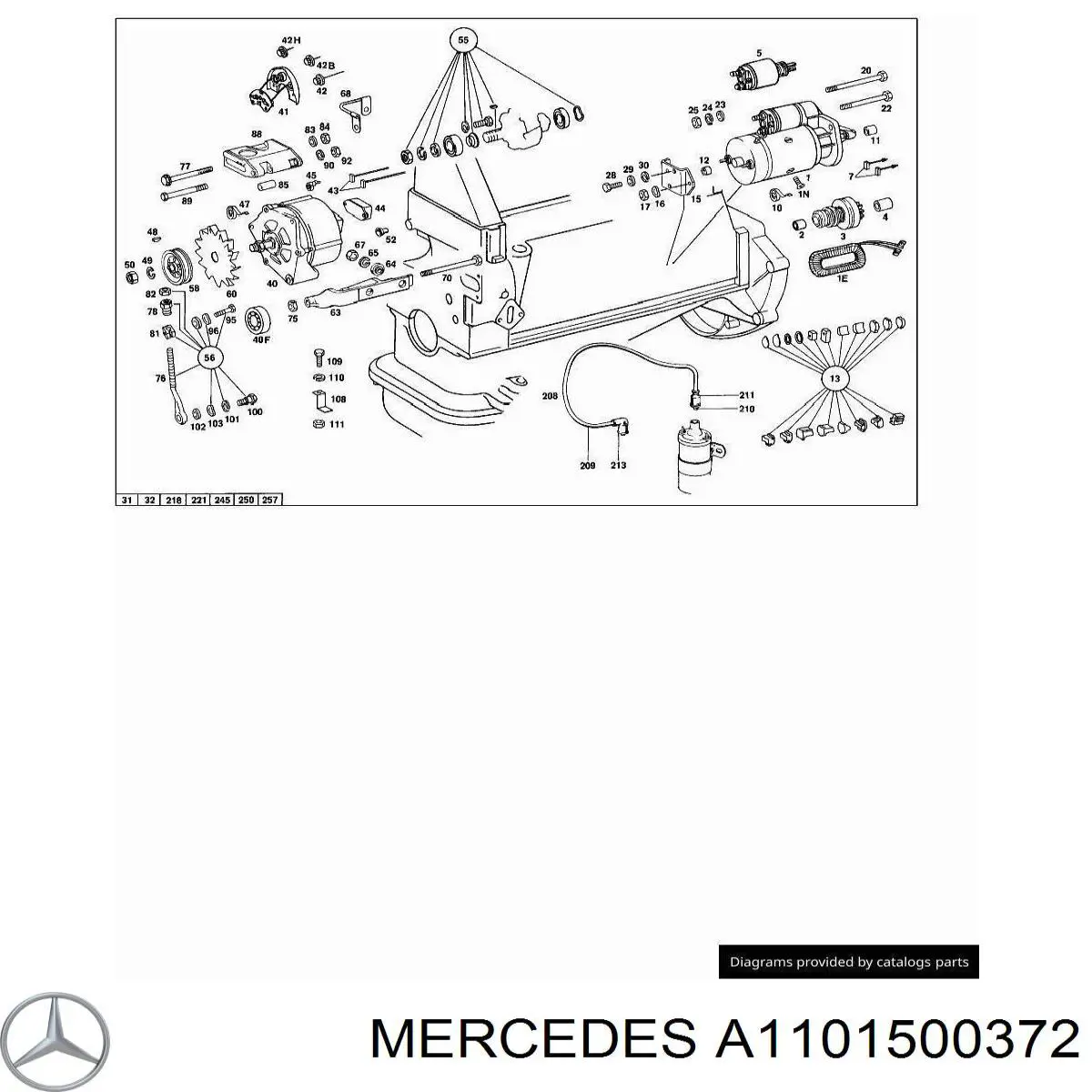  Mercedes A1101500372 preço, a partir de 42,66 USD
