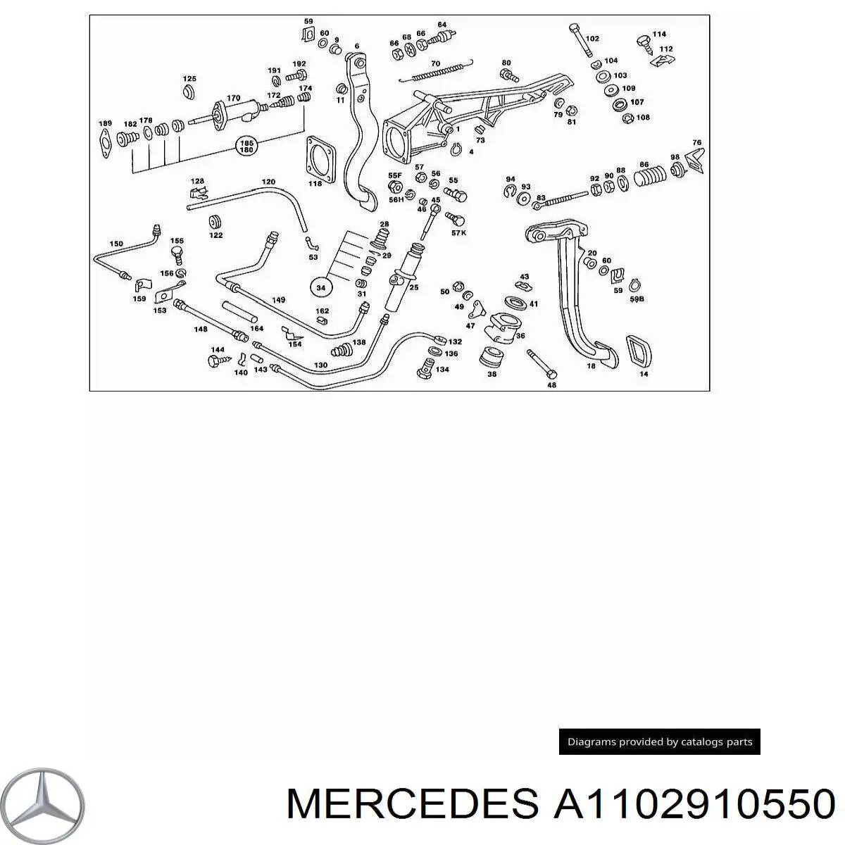 Bucha do eixo de pedal de embraiagem Mercedes A1242920050 preço, a partir de 2,06 USD