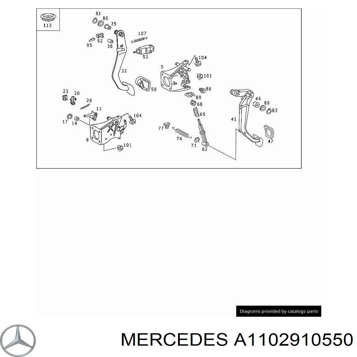 Bucha do eixo de pedal de embraiagem Mercedes 1242920050 preço, a partir de 2,06 USD