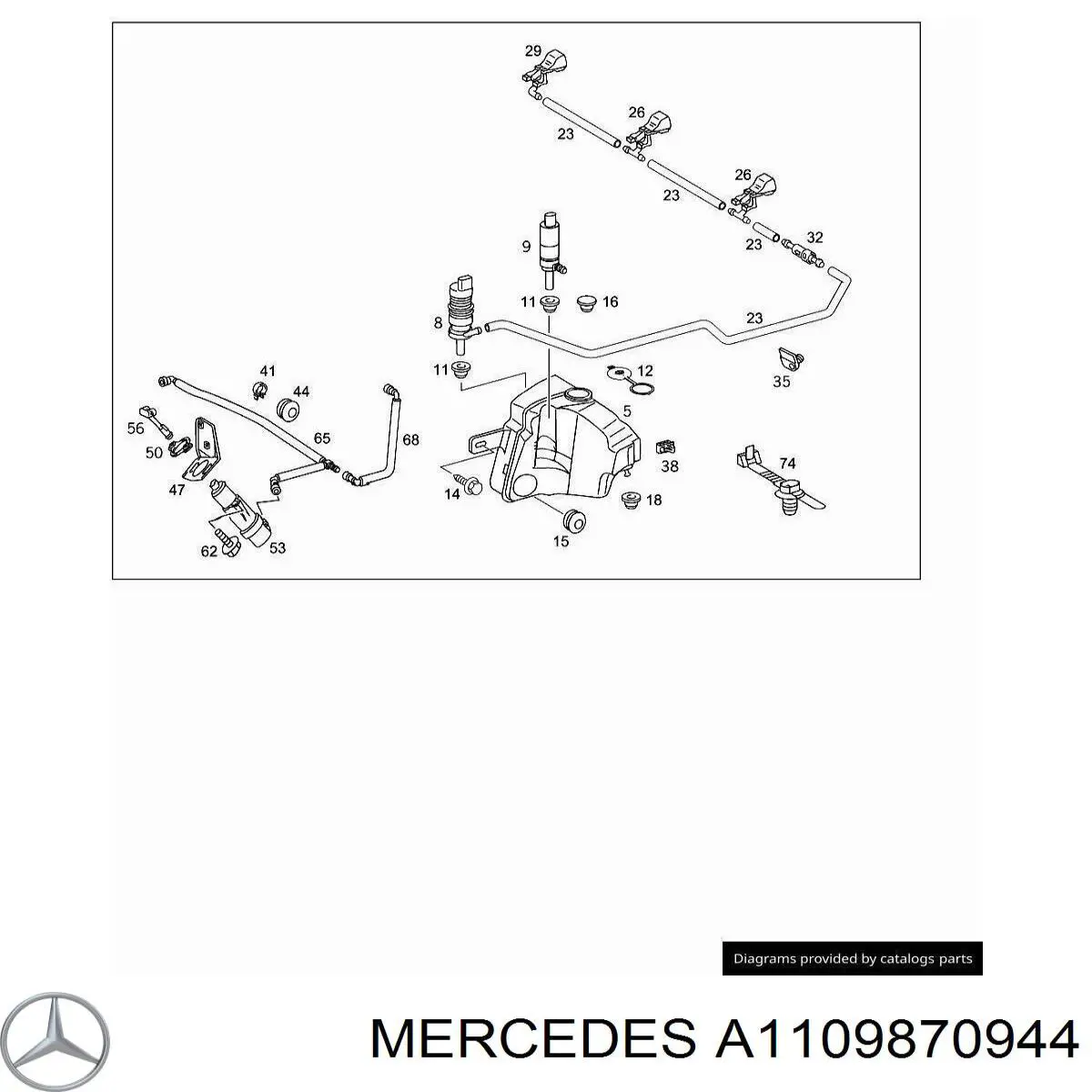  Mercedes A1109870944 preço, a partir de 1,74 USD